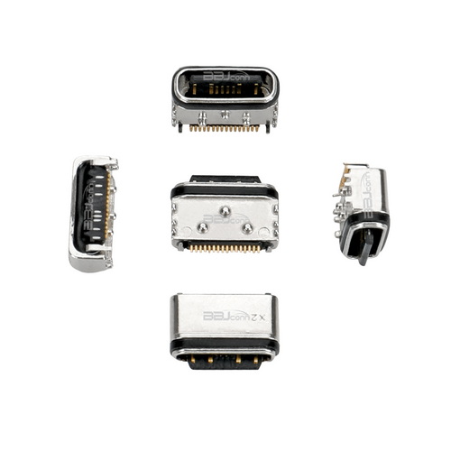 TYPE-C 16PIN 母座板上型 WP8(防水) L=6.5電流5A---(UC.01.51-1N-0001)_調(diào)整大小